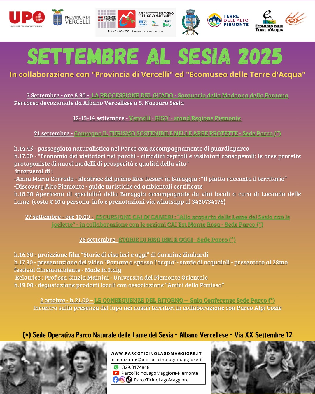 locandina settembre al Sesua