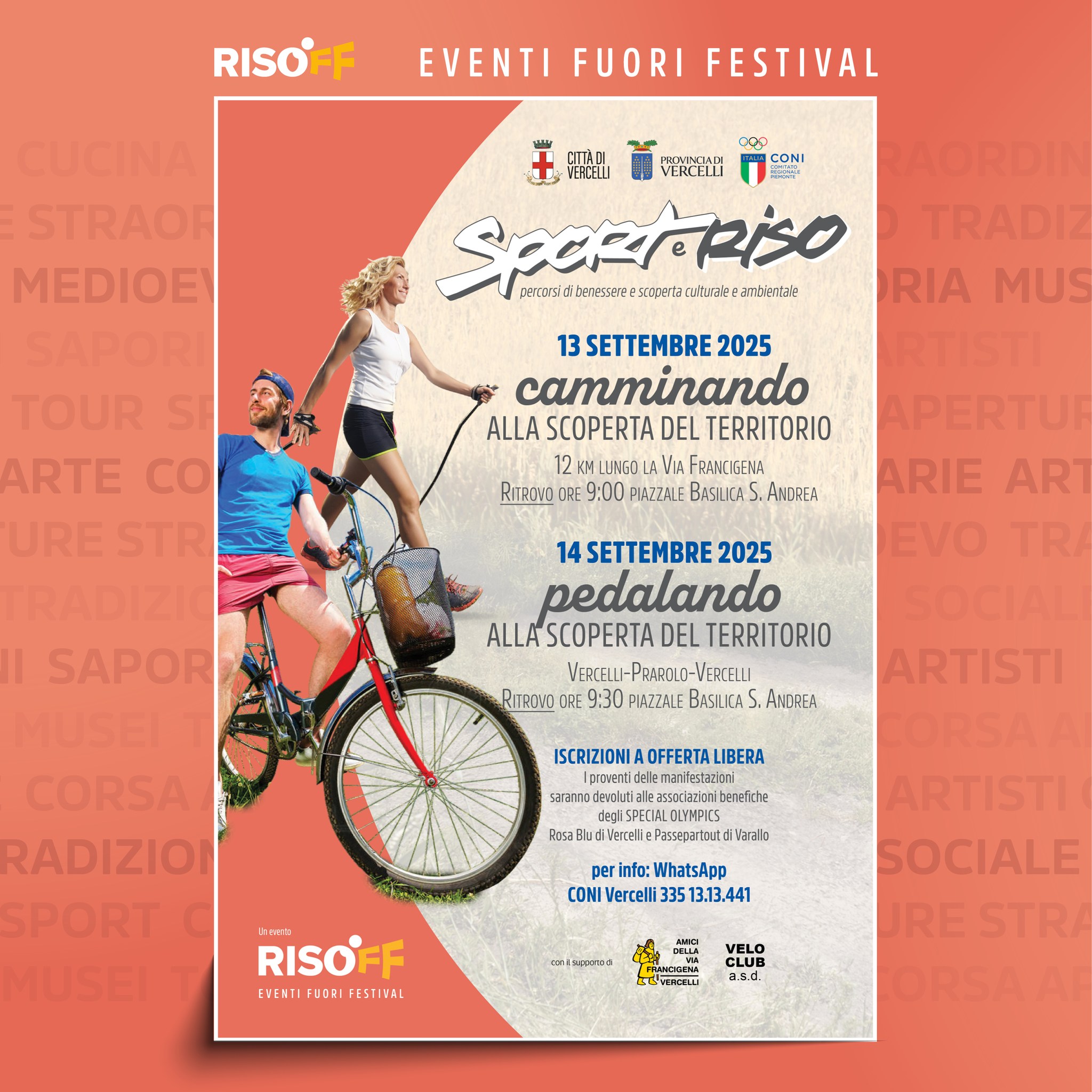 locandina sport e riso