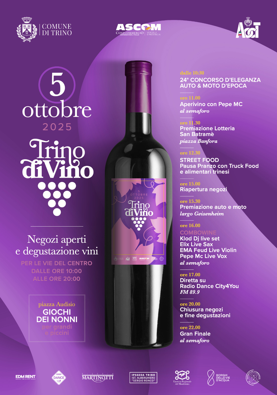 locandina programma Trino diVino