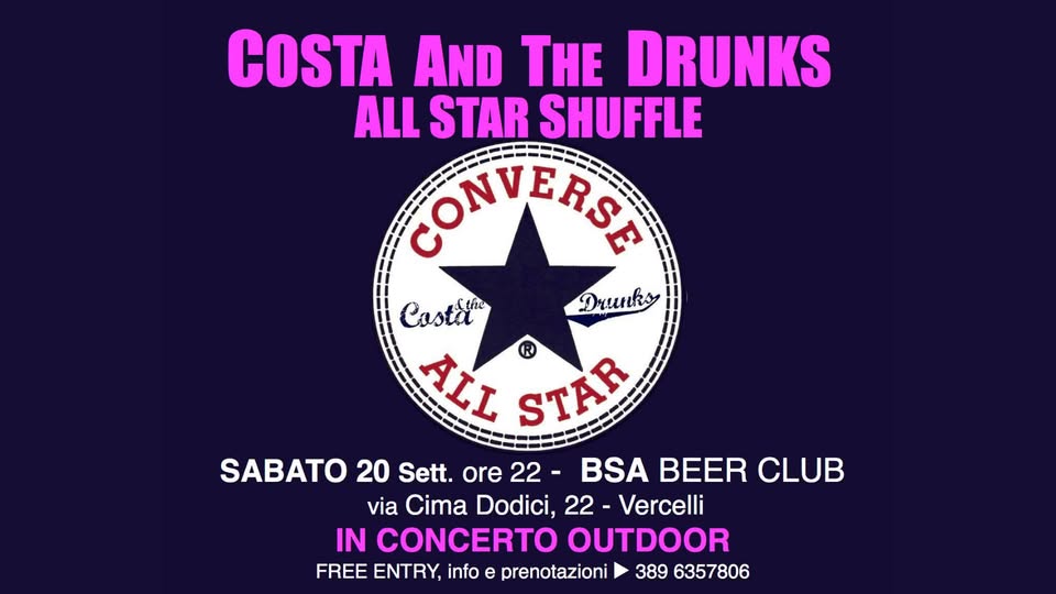 locandina Costa & the drunks