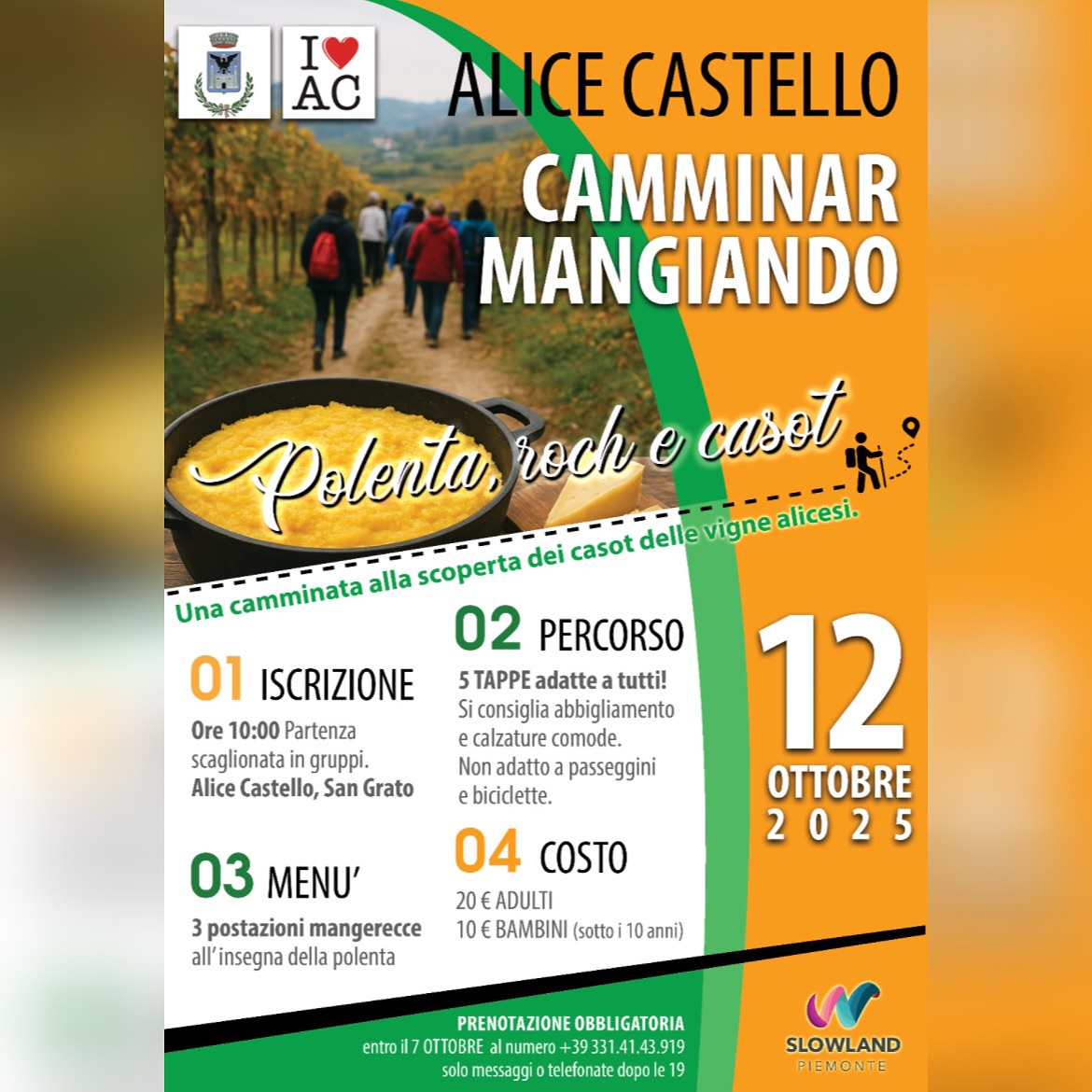locandina camminar mangiando