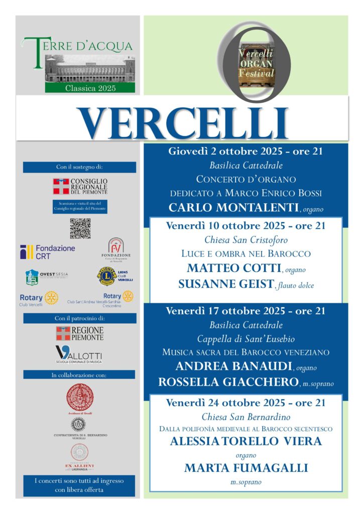 locandina Vercelli organ festival