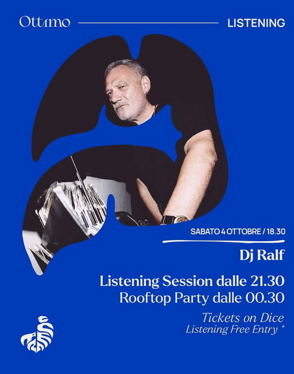 locandina Dj Ralf a Ottimo listening