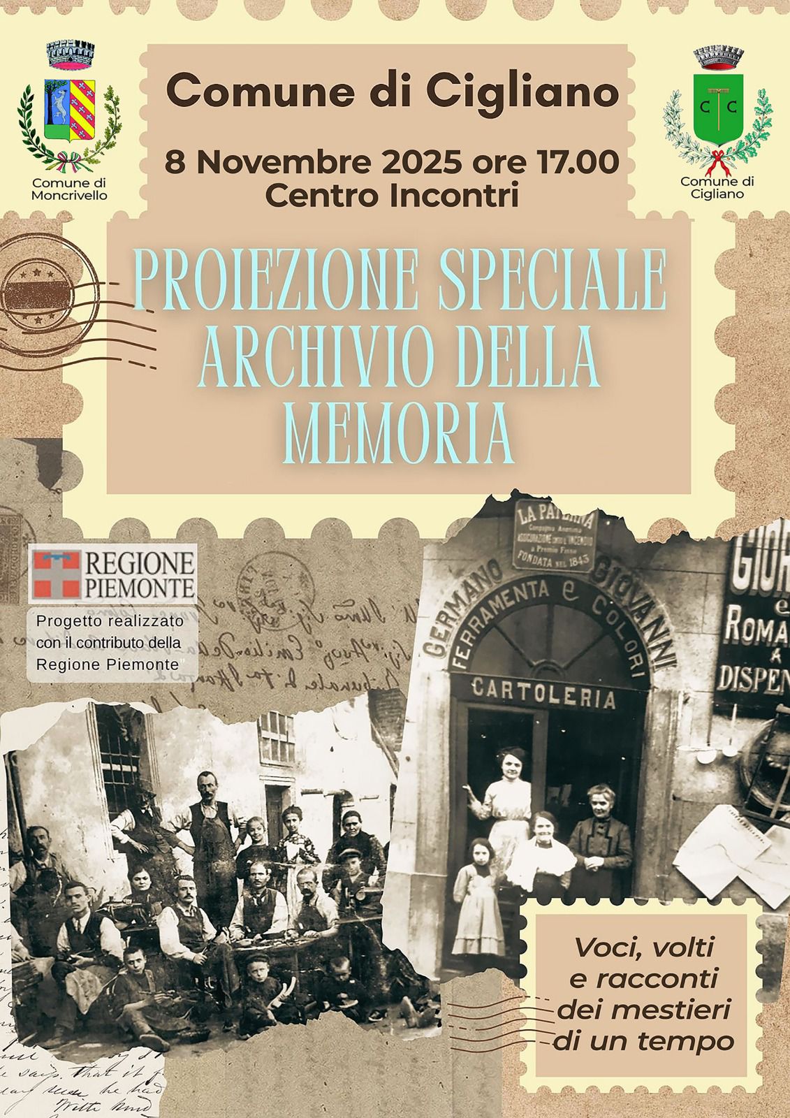 locandina archivio della memoria