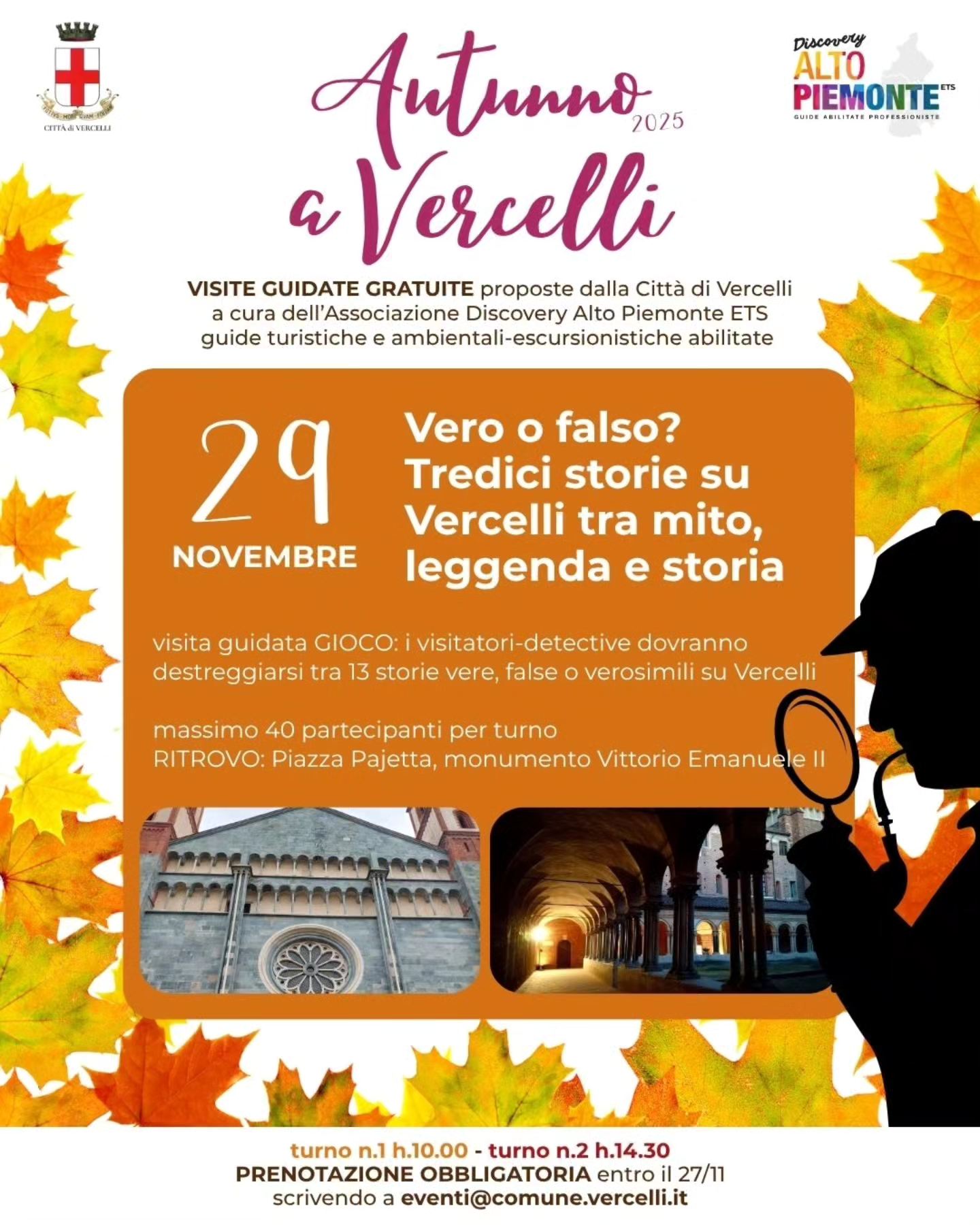 locandina autunno a Vercelli