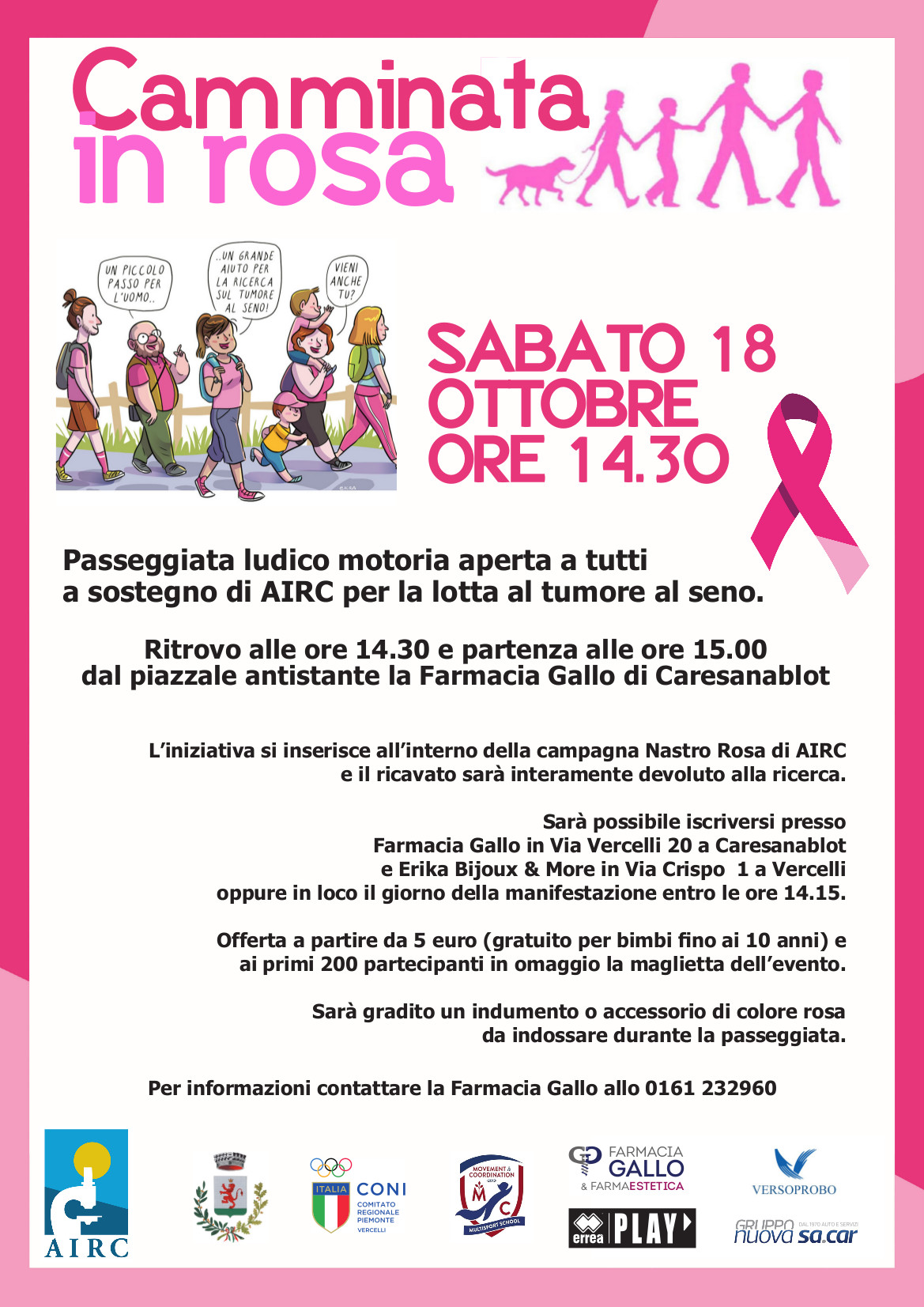 camminata in rosa