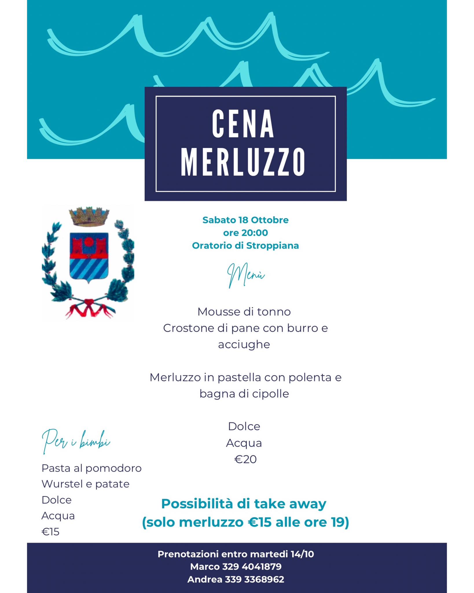 menu cena merluzzo