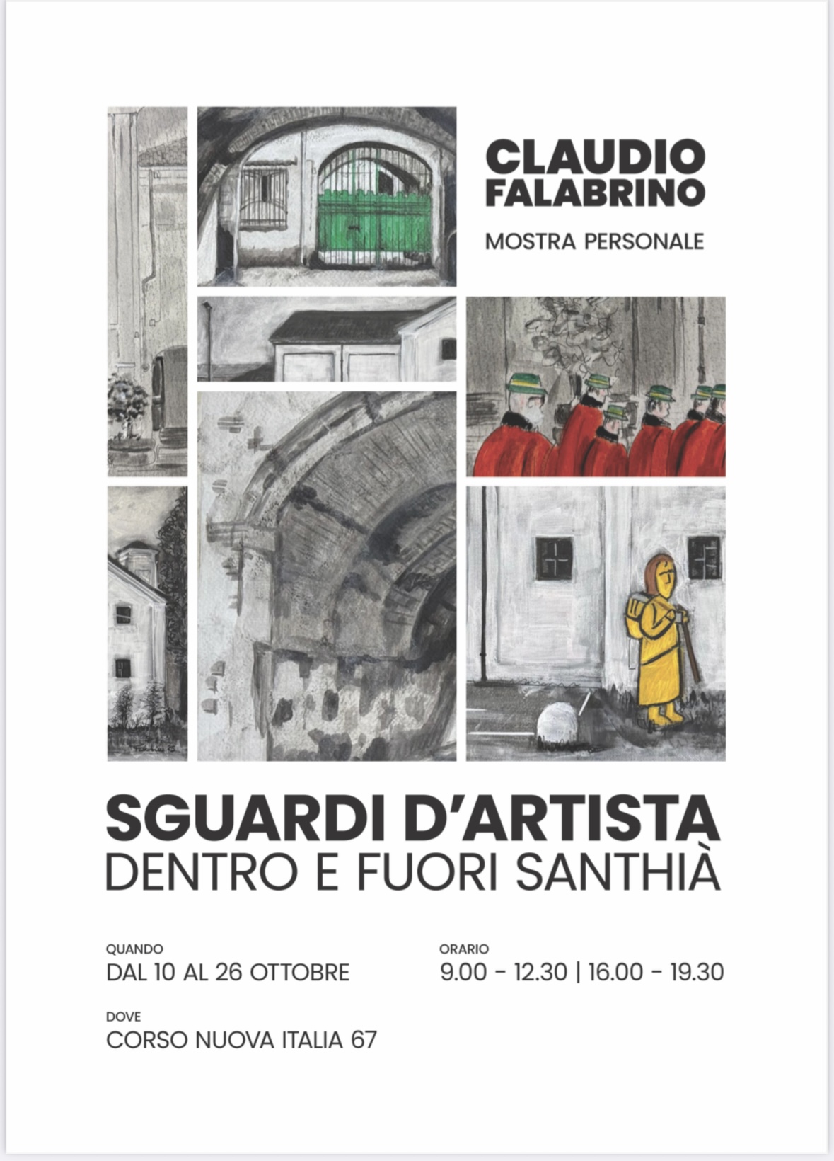 locandina mostra di Claudio Falabrino
