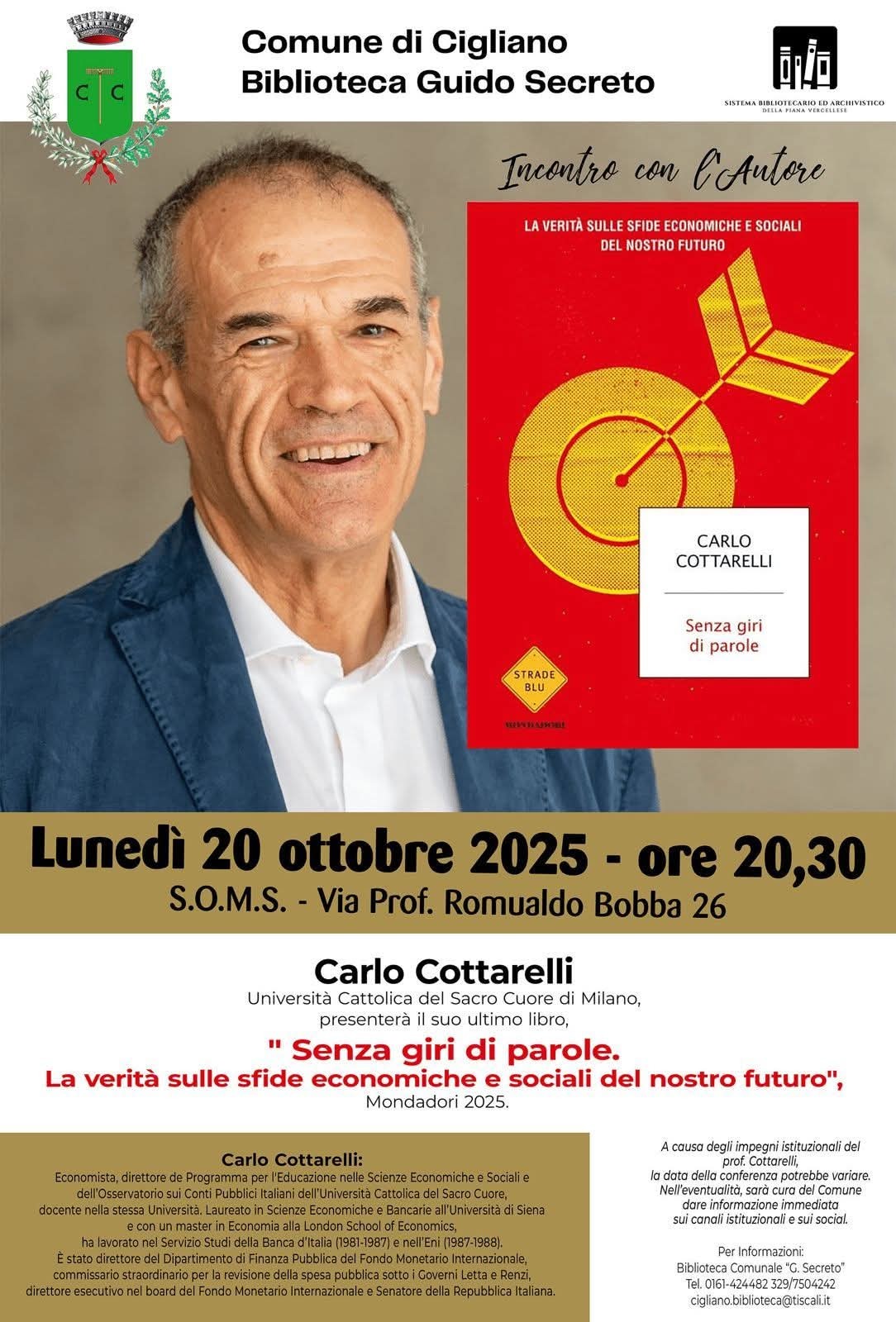locandina incontro con l'autore