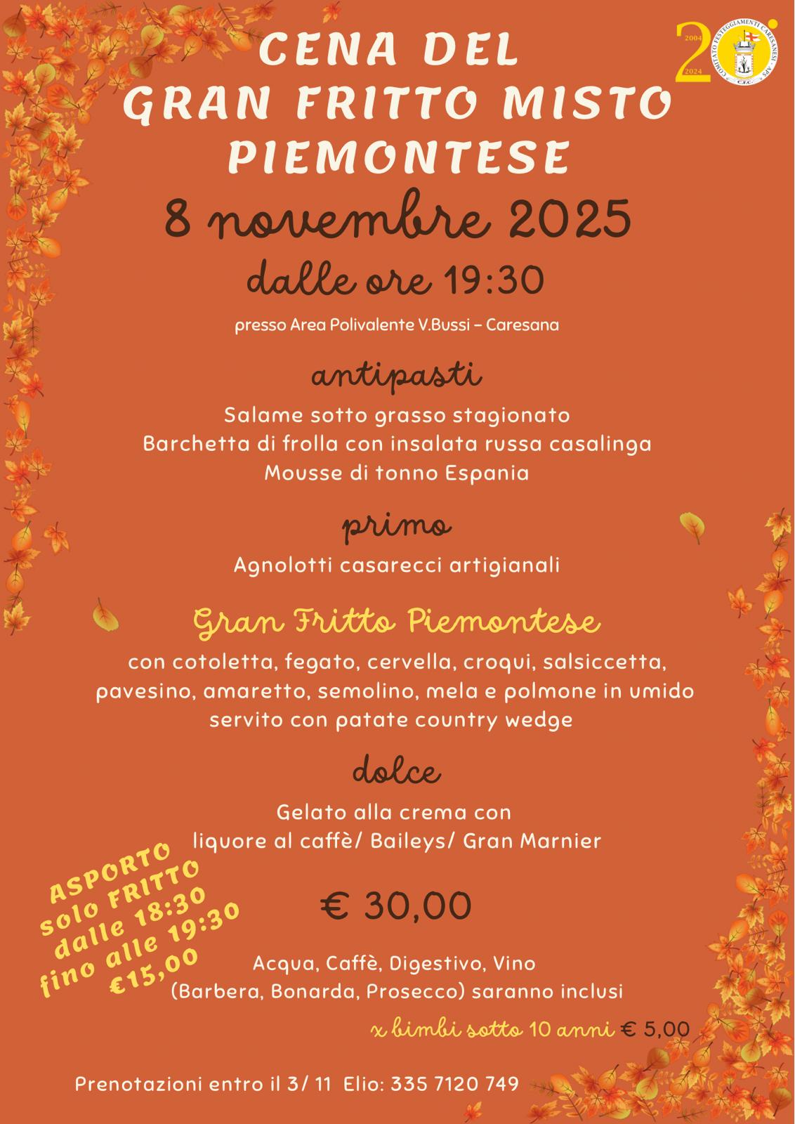 locandina menu gran fritto misto