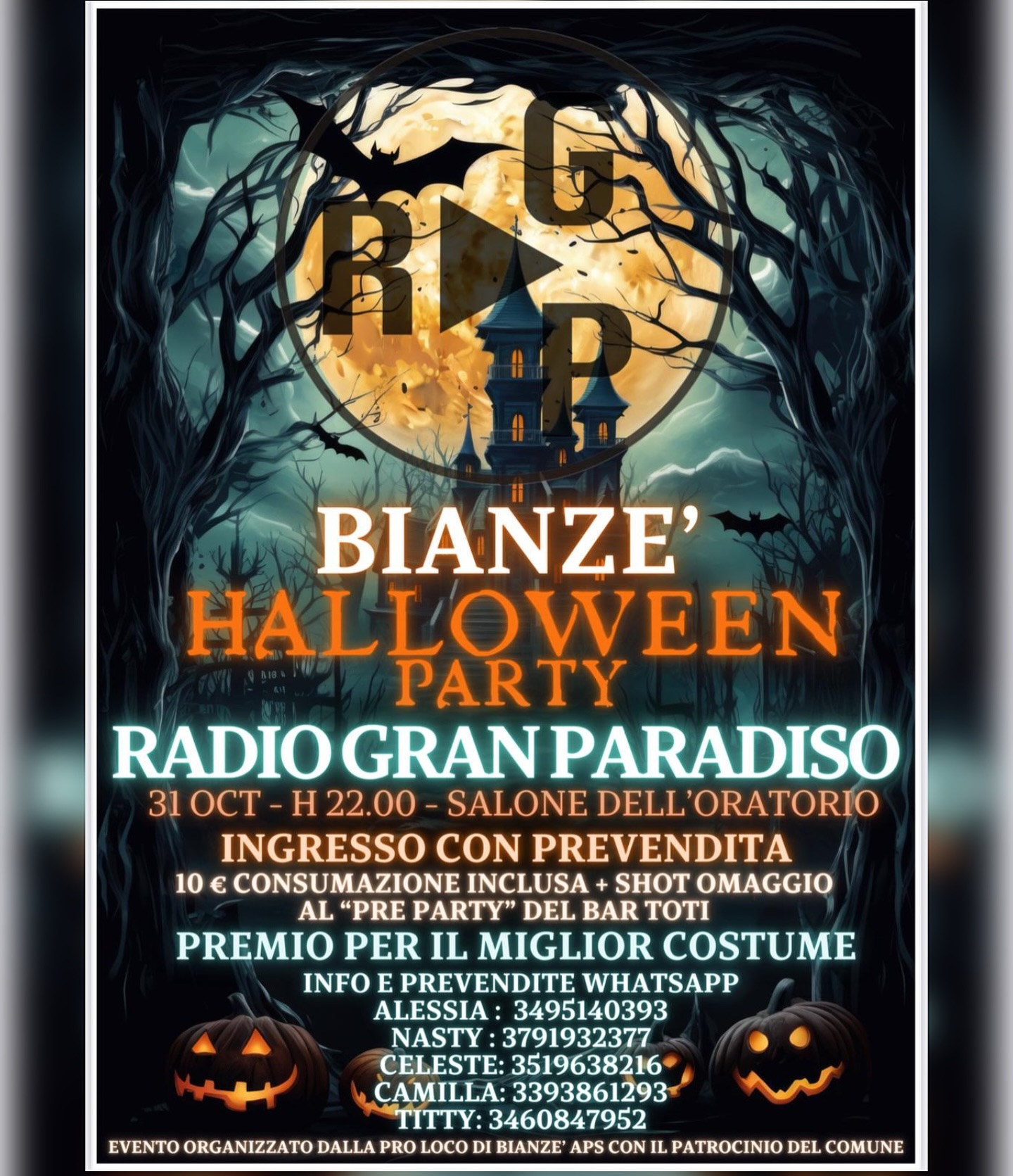 locandina Halloween party