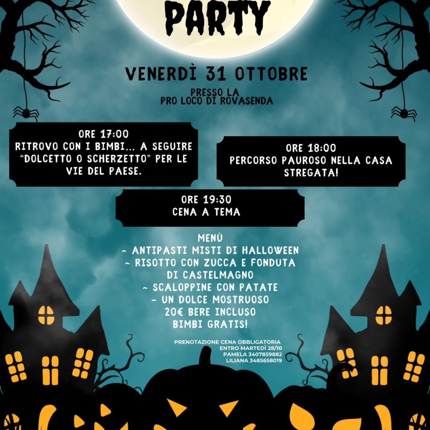 locandina halloween party