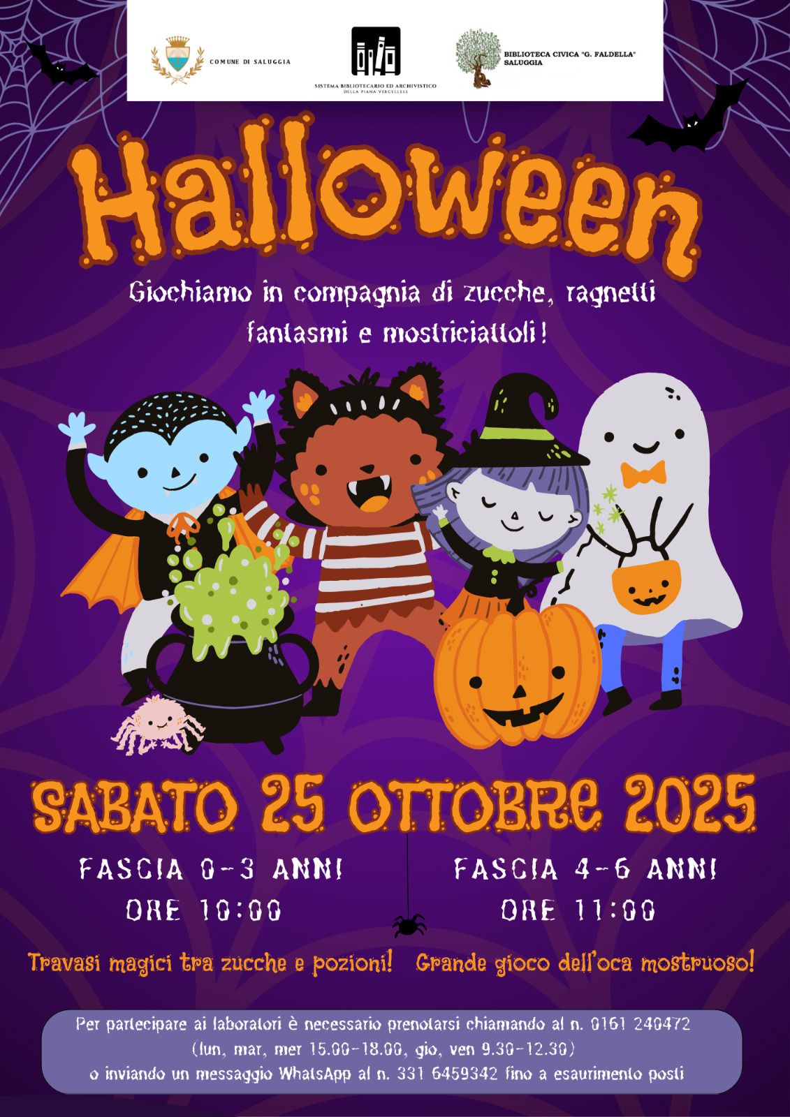 locandina laboratorio di Halloween