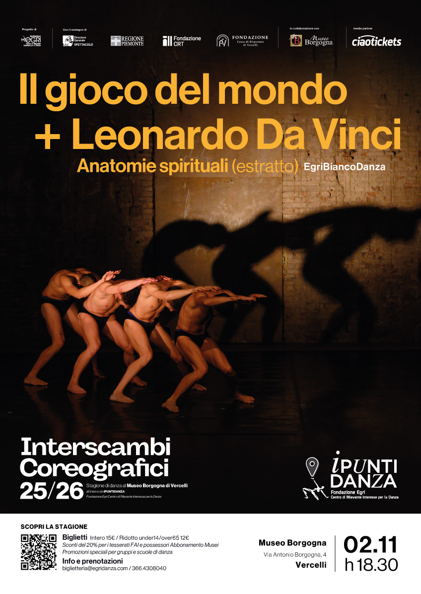locandina il gioco del mondo + Leonardo Da Vinci