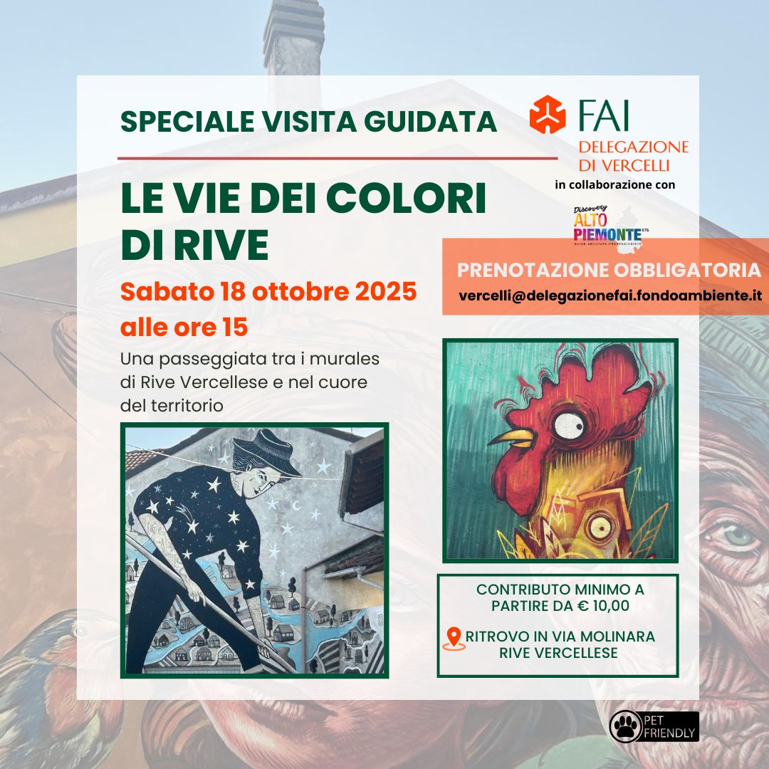 locandina le vie dei colori di Rive