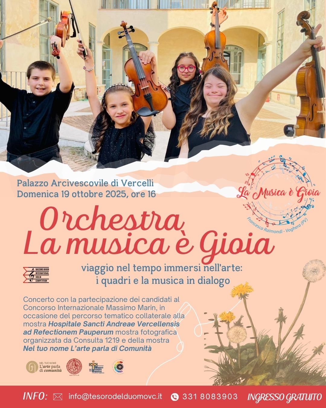 locandina la musica è gioia