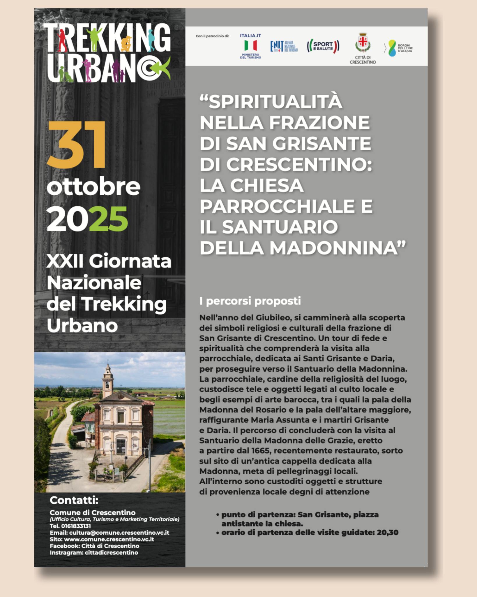 locandina trekking urbano