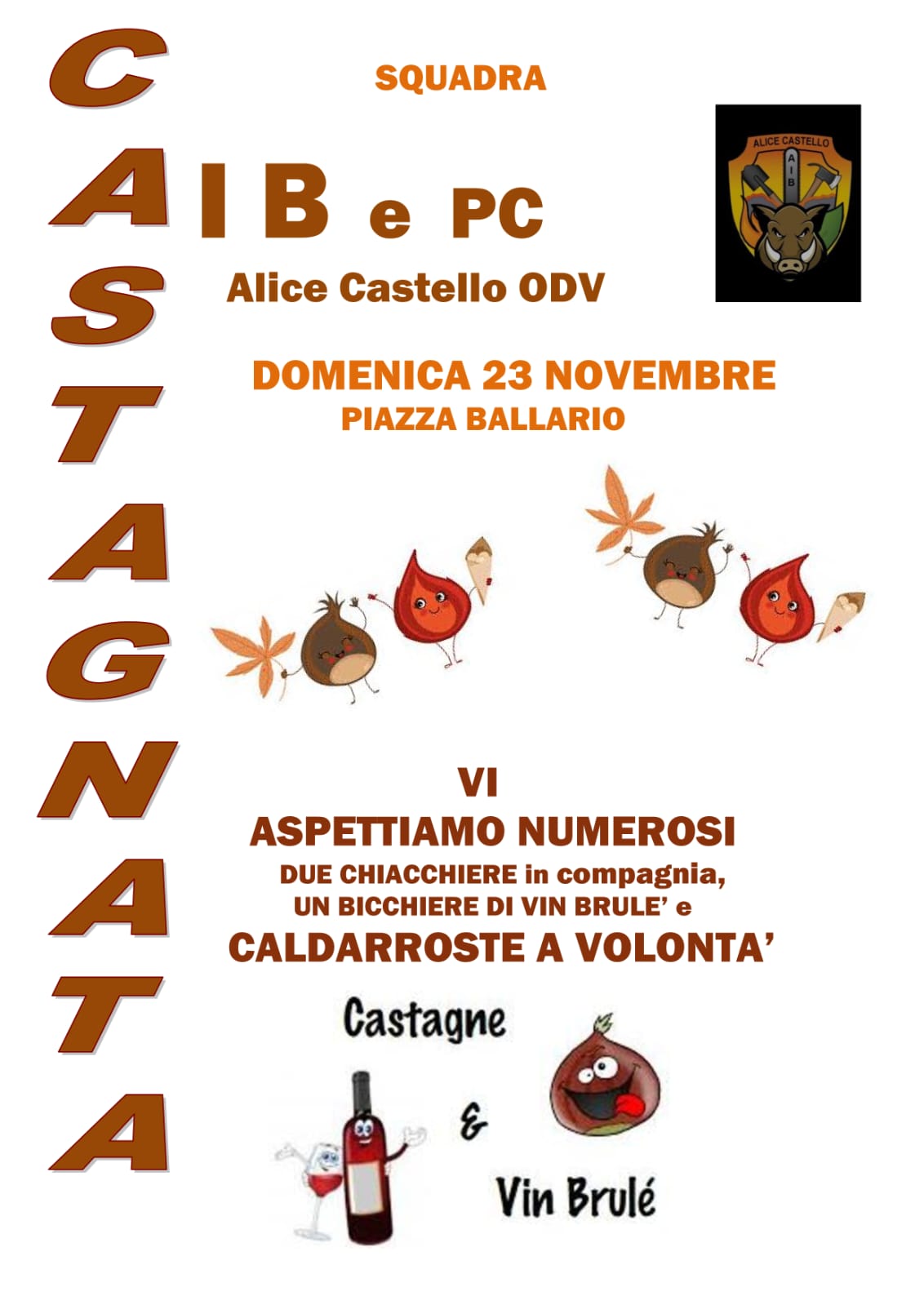Castagnata Alice Castello