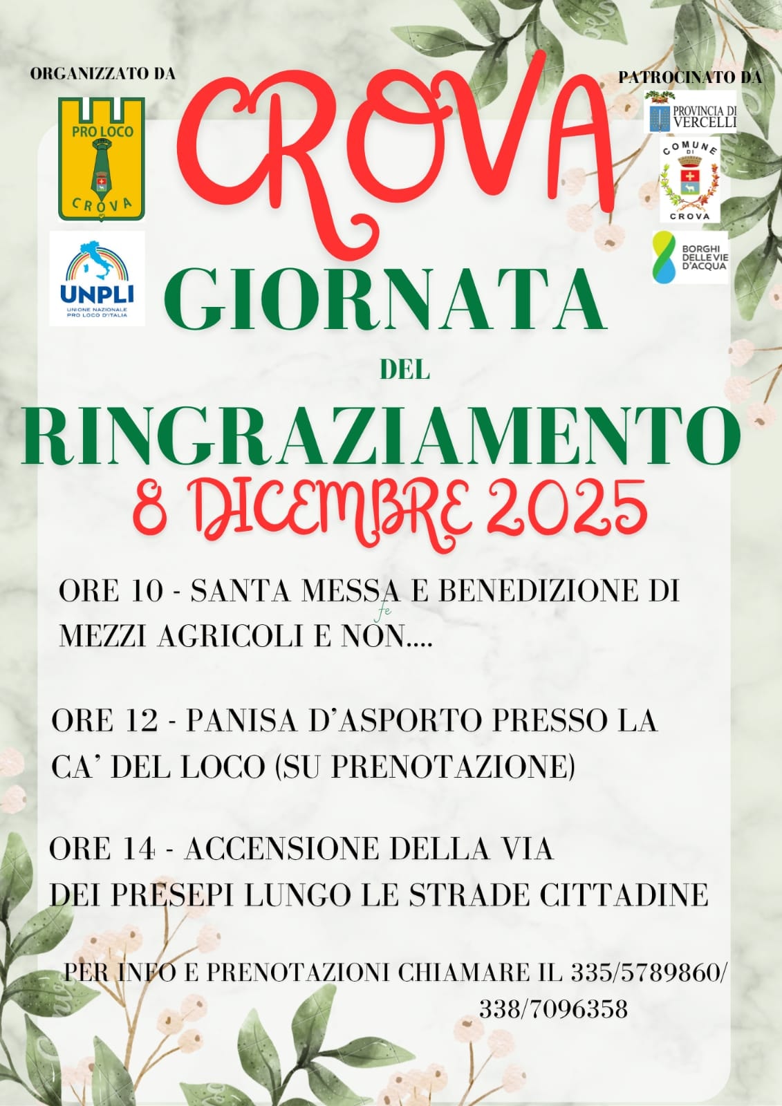 locandina giornata del ringraziamento