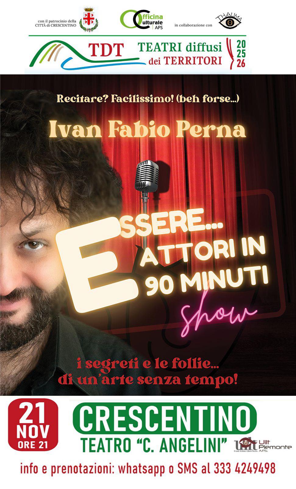 essere attori in 90 minuti