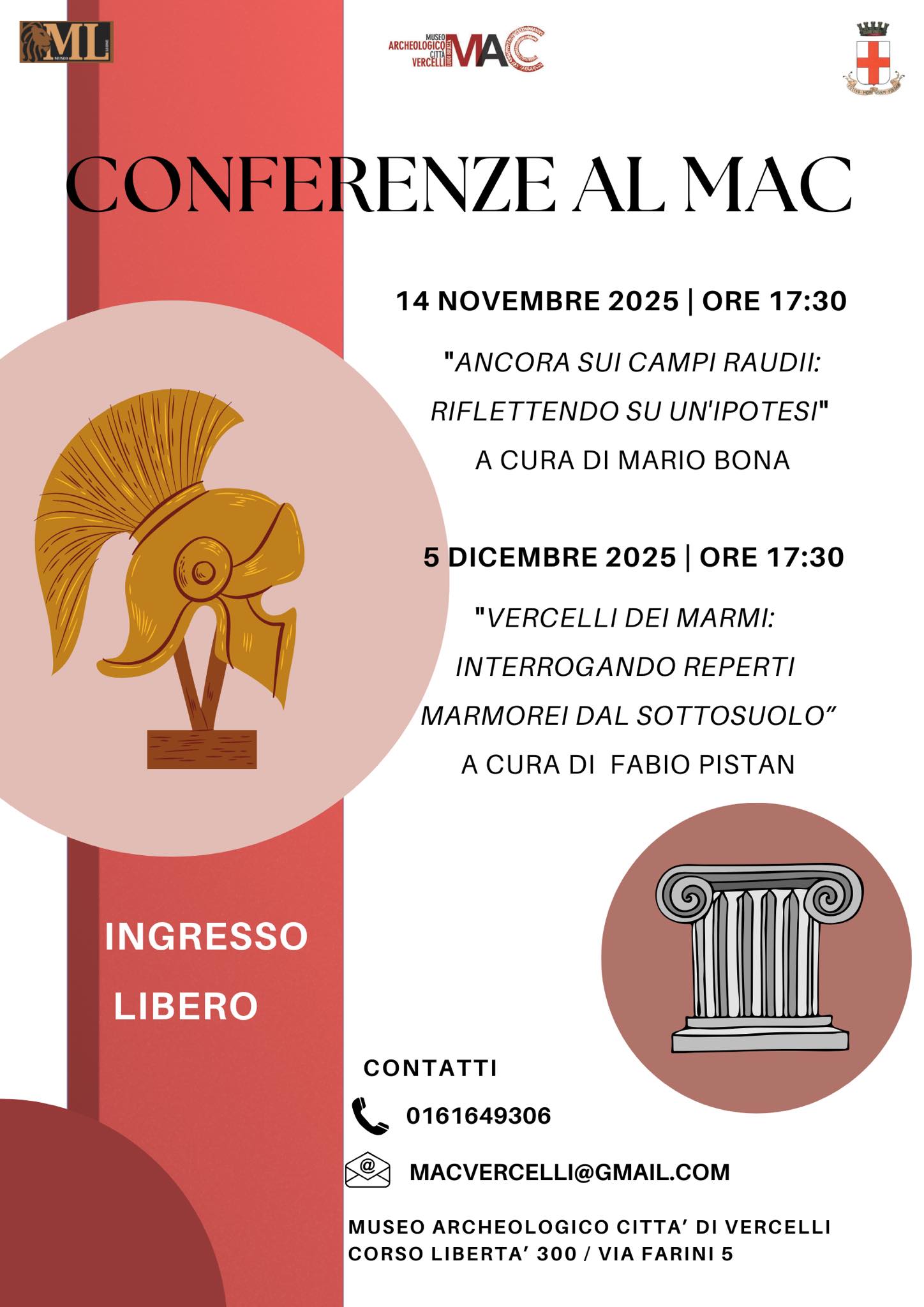 locandina conferenze al MAC