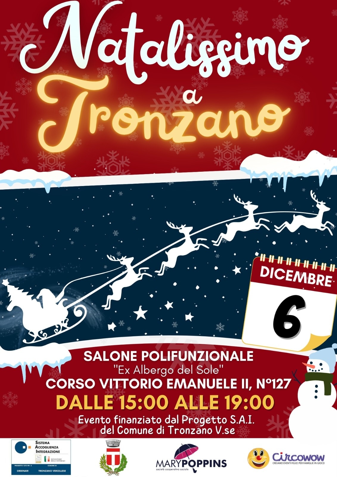 locandina Natalissimo a Tronzano