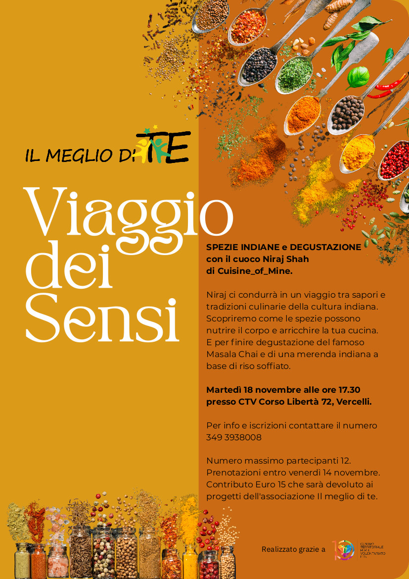 locandina viaggio dei sensi