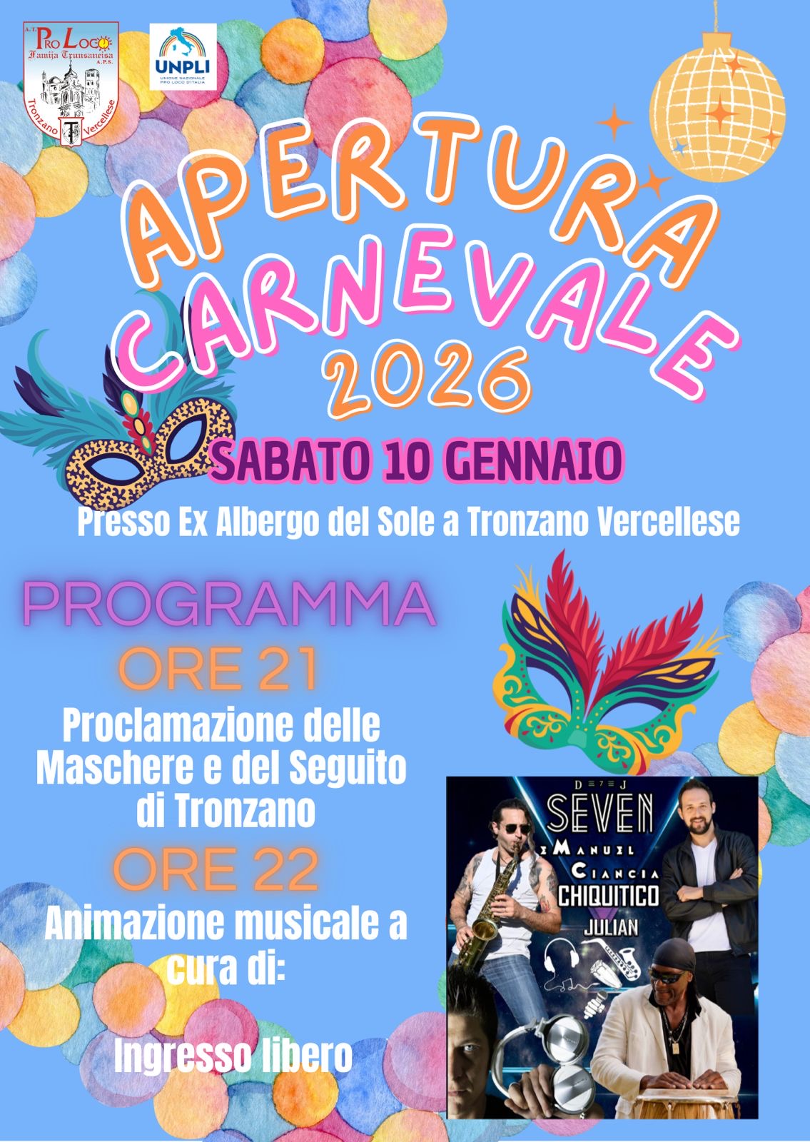 locandina apertura Carnevale 2026