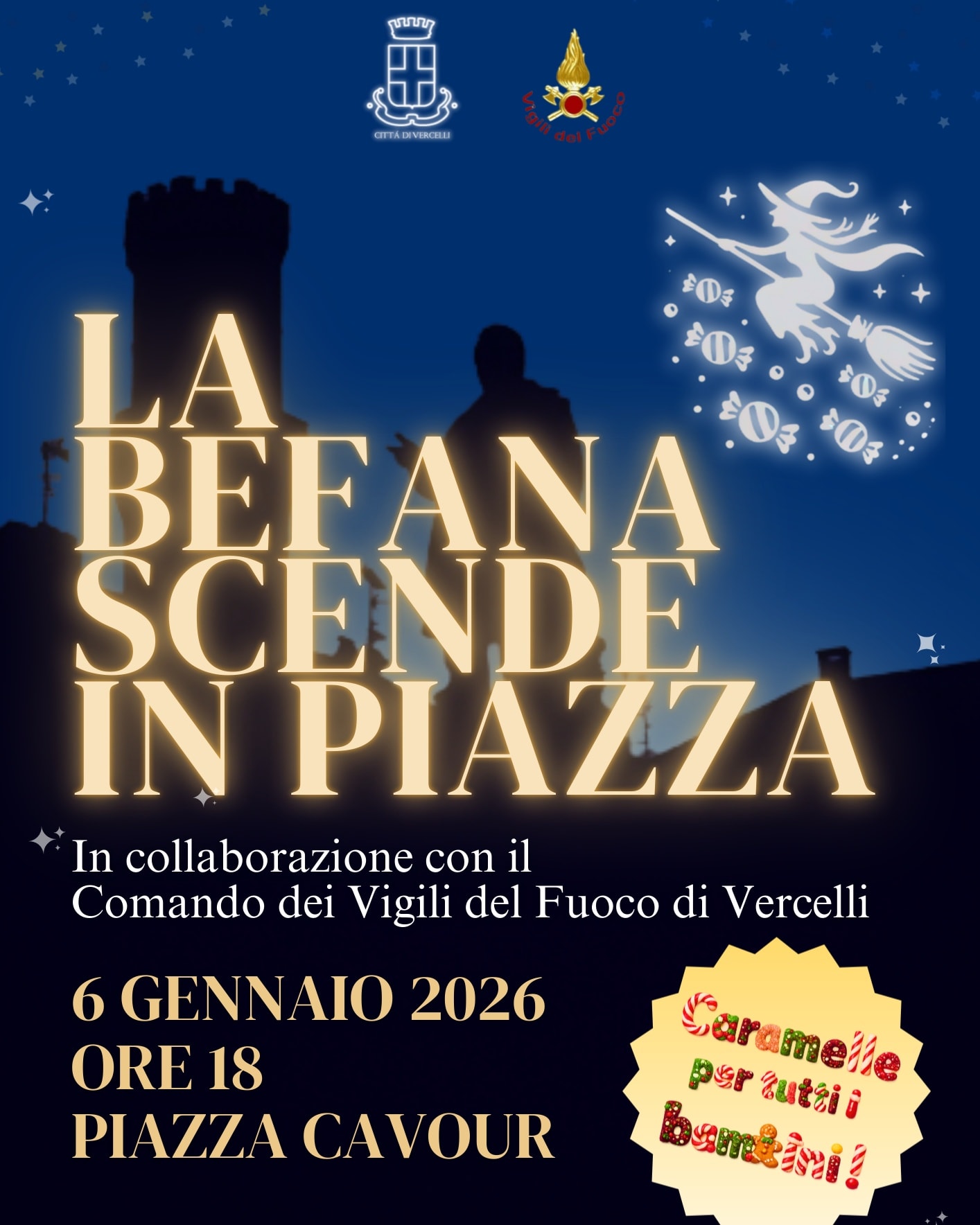 locandina la befana scende in piazza