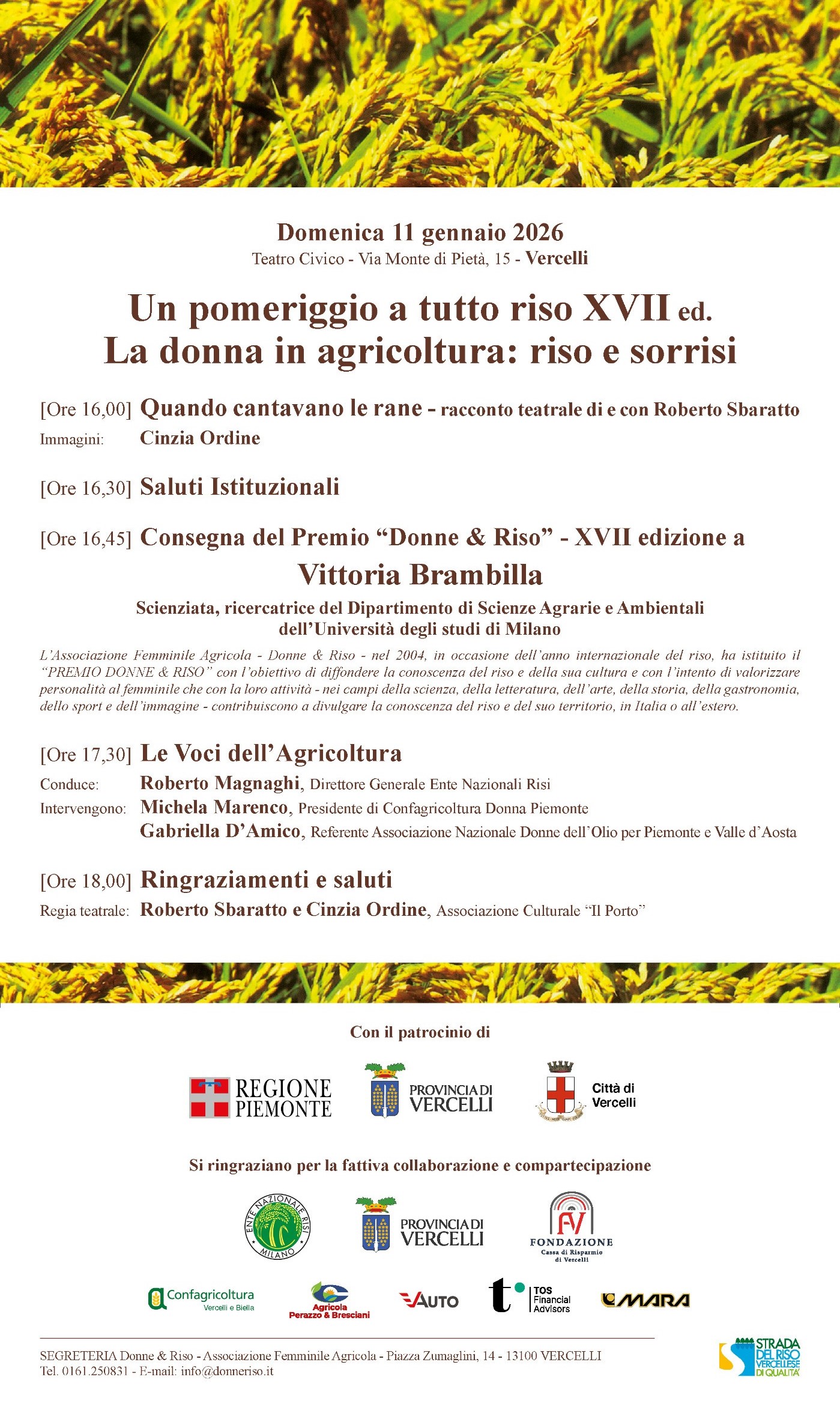 un pomeriggio a tutto riso