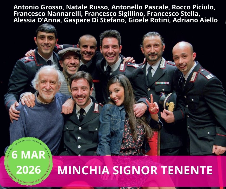 locandina spettacolo Minchia signor tenente