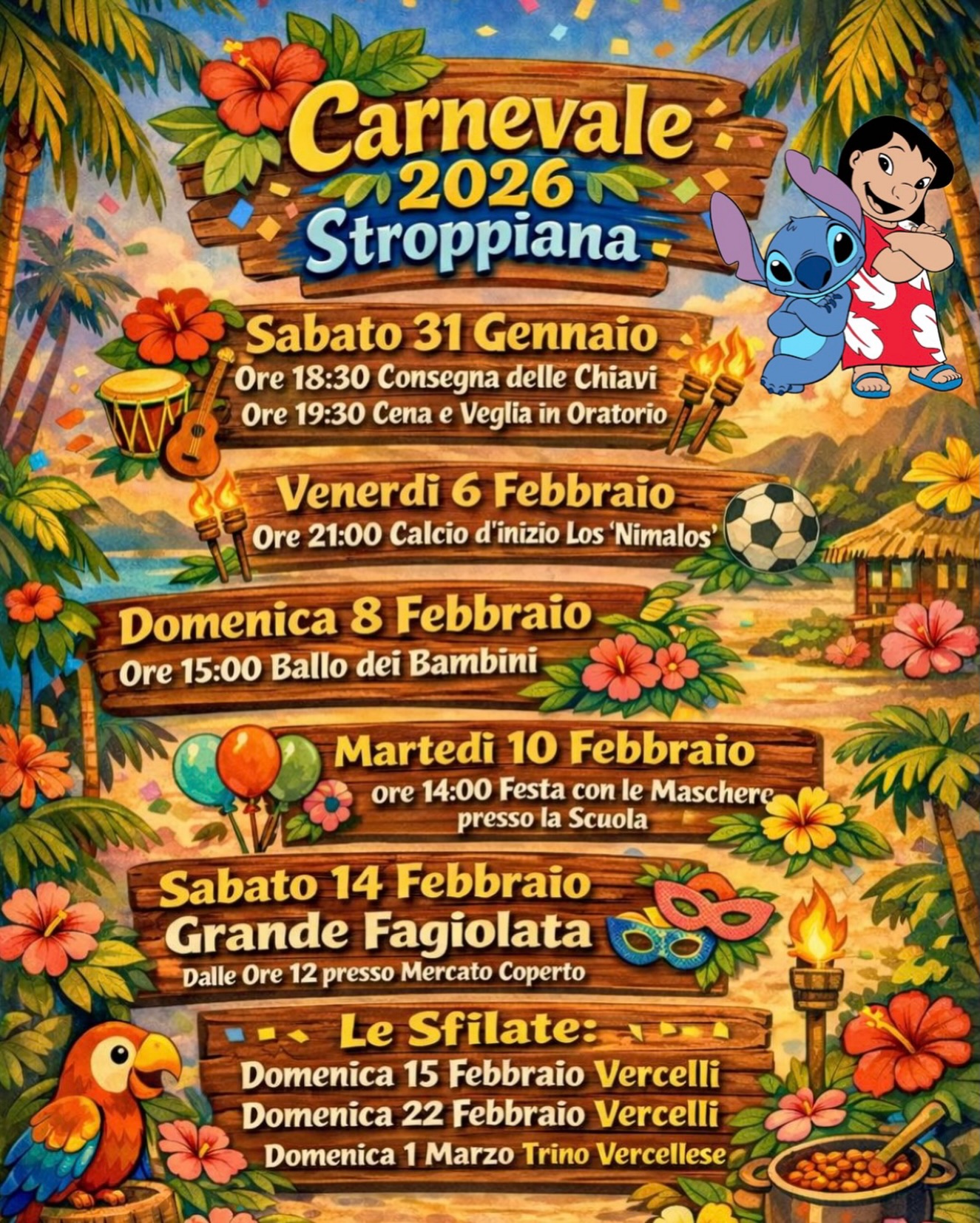locandina carnevale Stroppiana