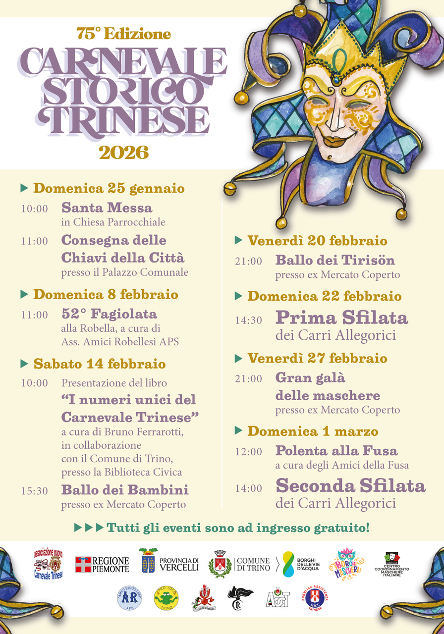 programma carnevale storico trinese