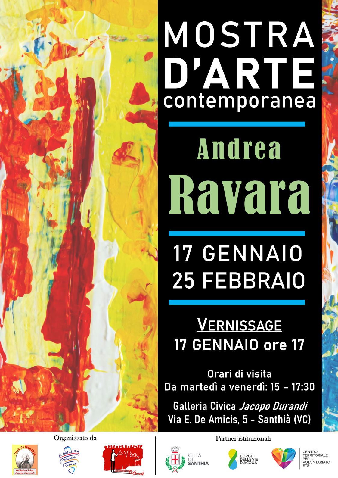 locandina mostra Andrea Ravara