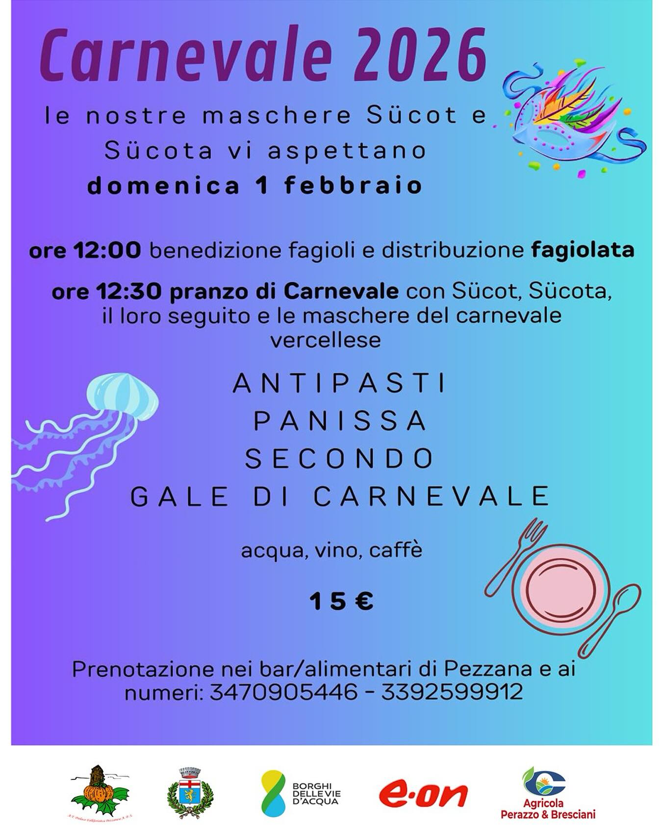 locandina Carnevale 26 a Pezzana