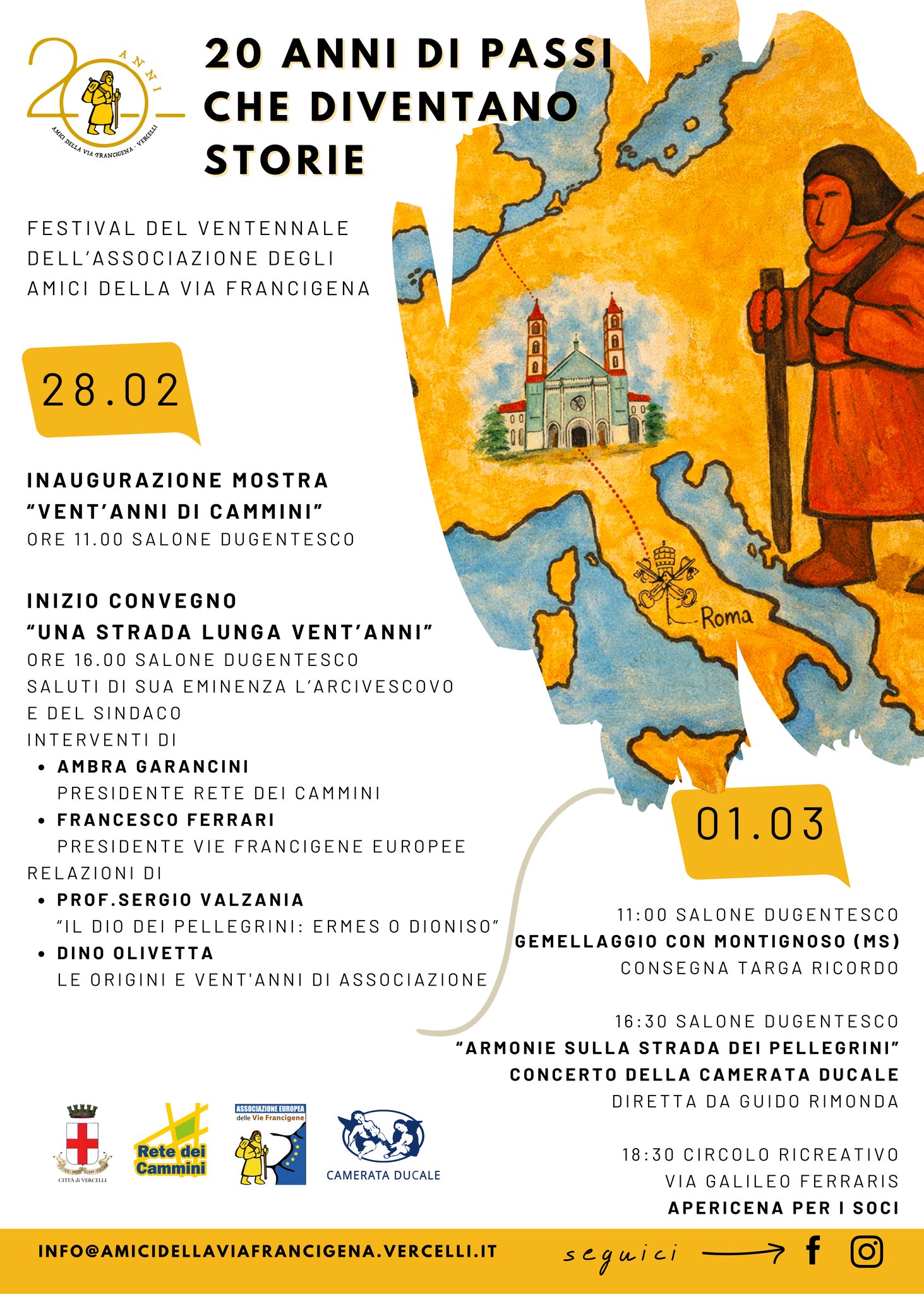 20 anni di passi che diventano storie