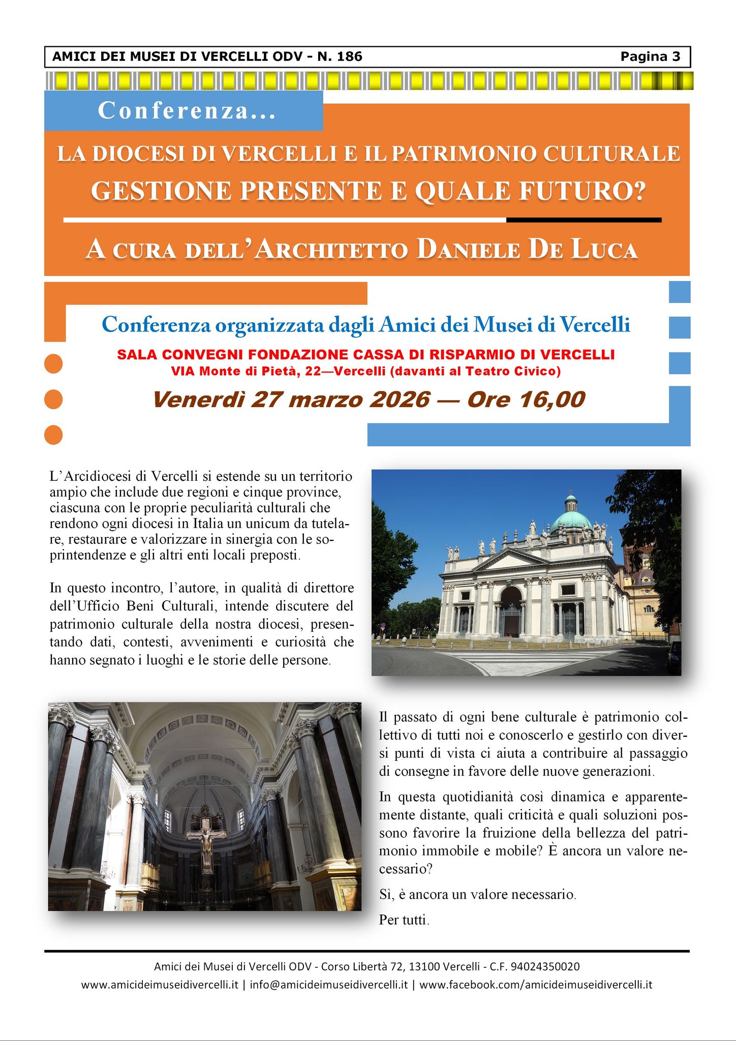 conferenza diocesi di vercelli