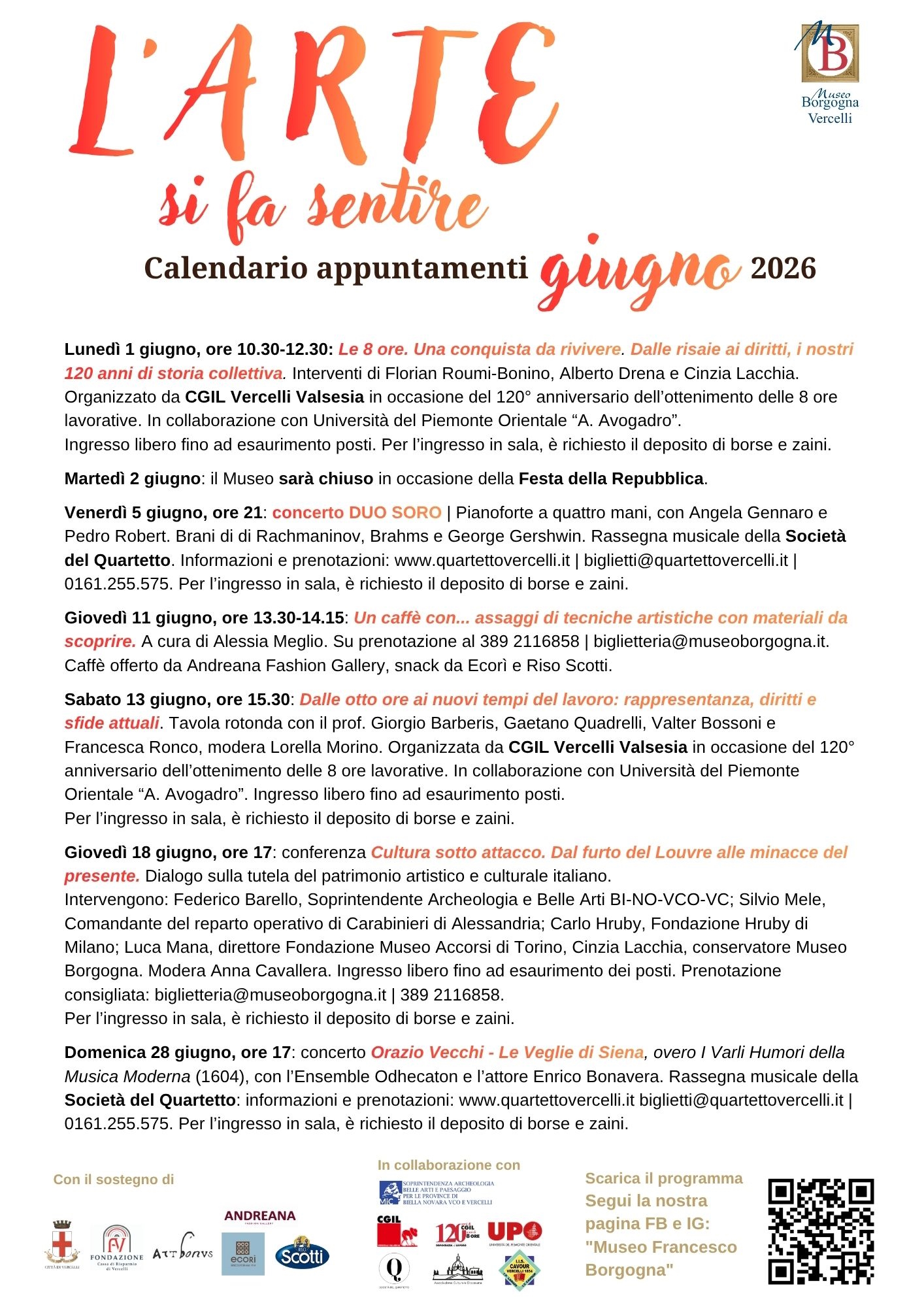 L'arte si fa sentire