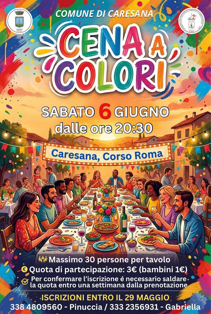 Cena a colori Caresana