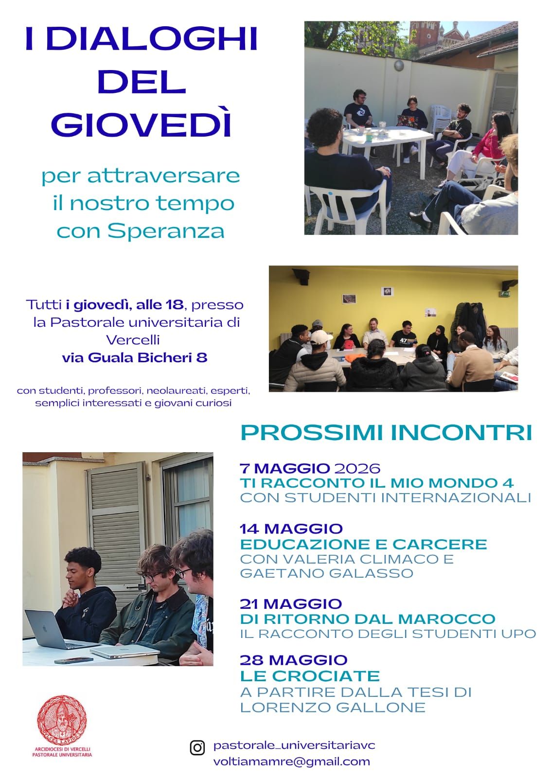 I DIALOGHI DEL GIOVEDì MAGGIO