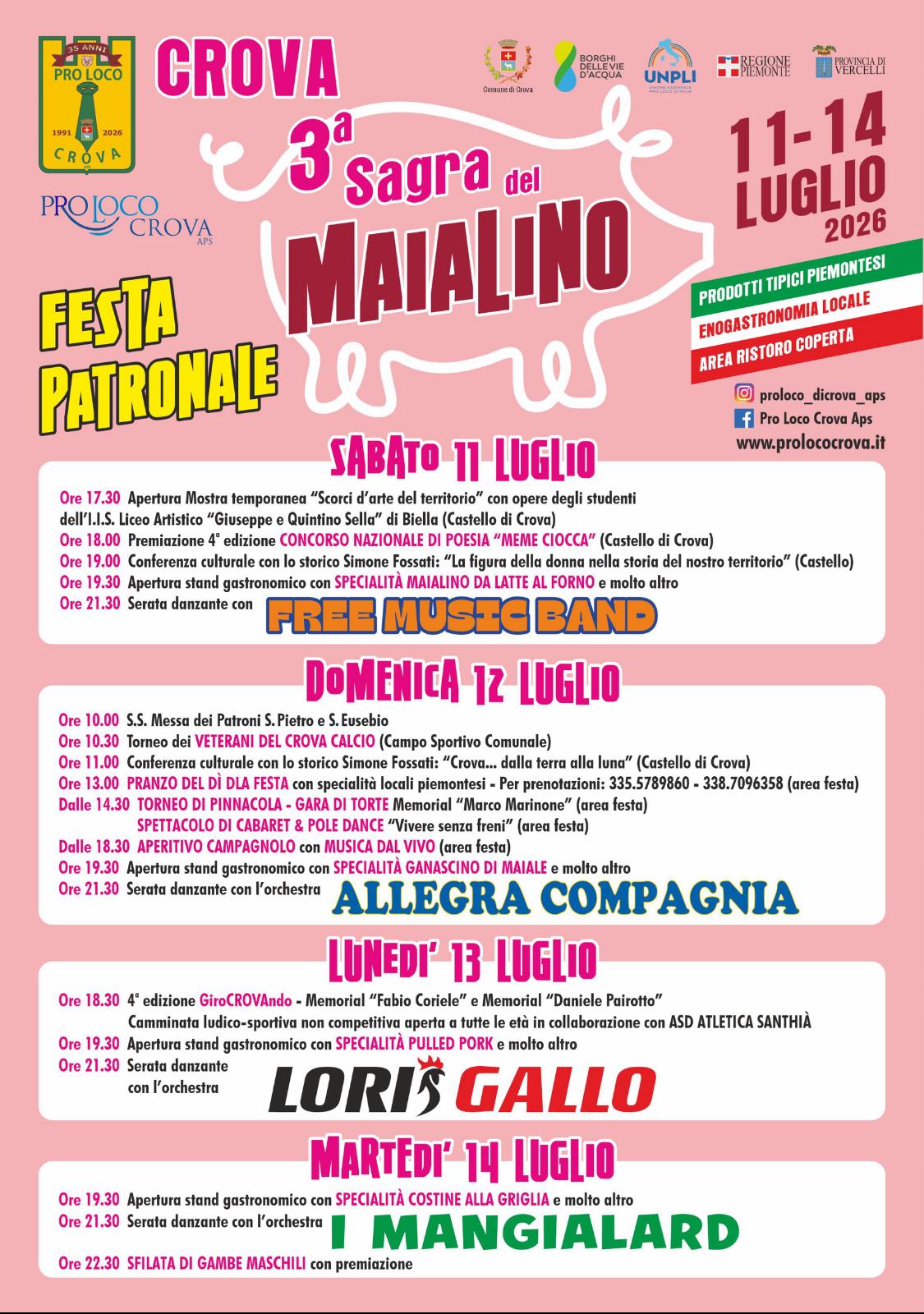3° sagra del maialino