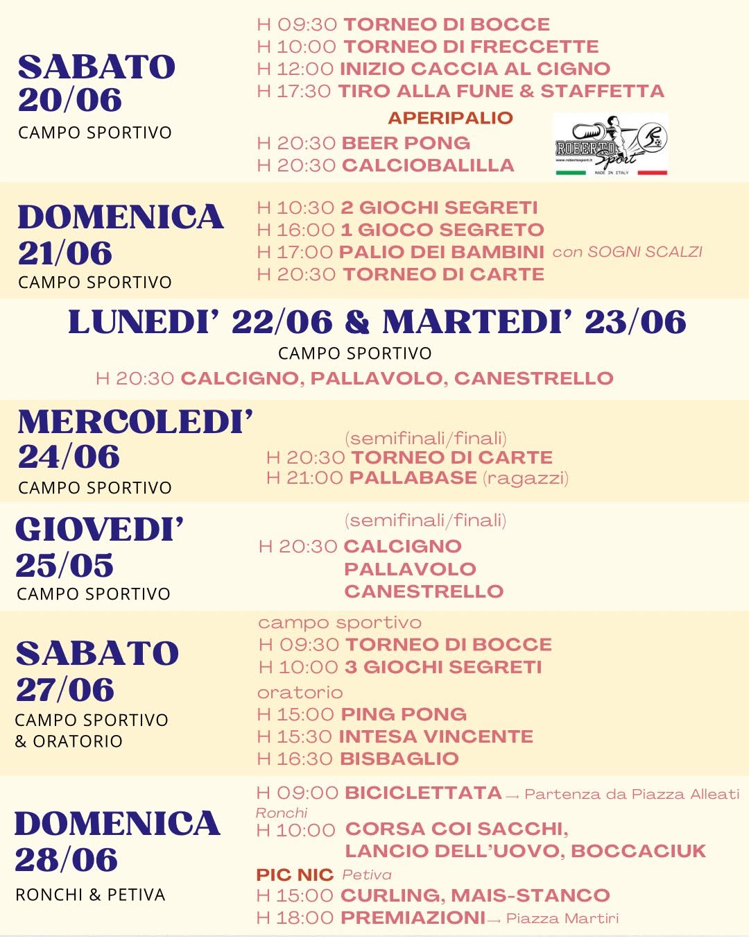 Palio dei rioni Cigliano 2026