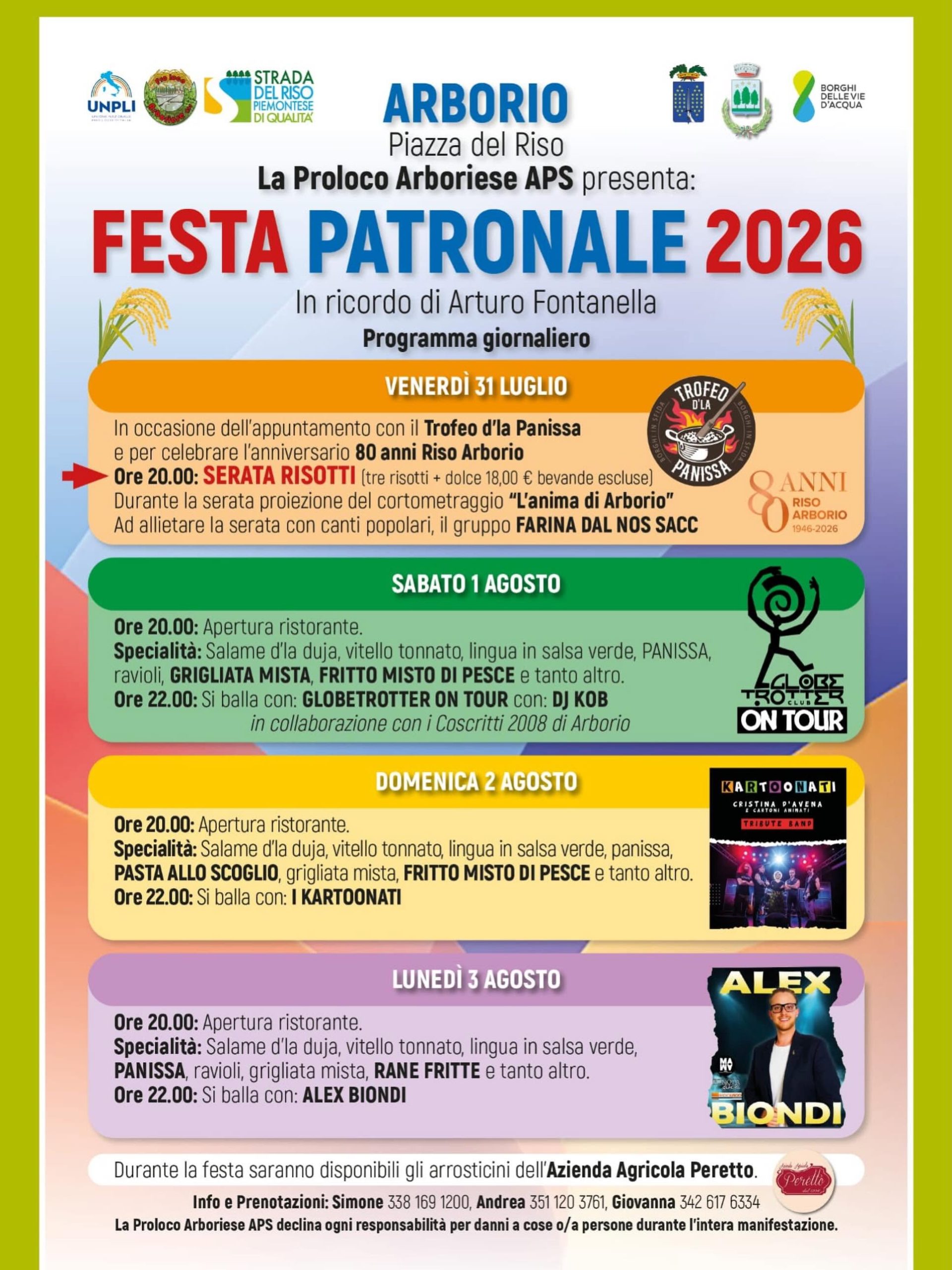 Festa patronale Arborio
