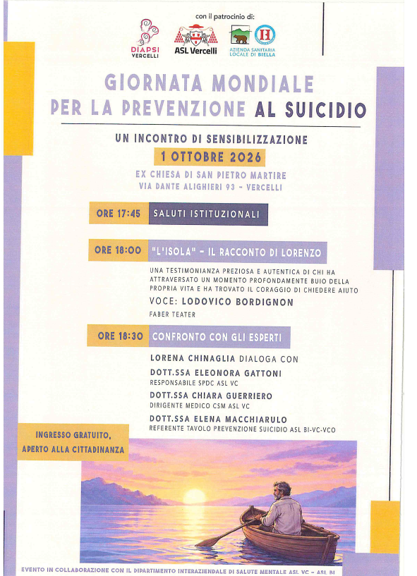 GIORNATA MONDIALE SUICIDIO